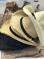 Стильная летняя шляпка Федора 0562 (32)