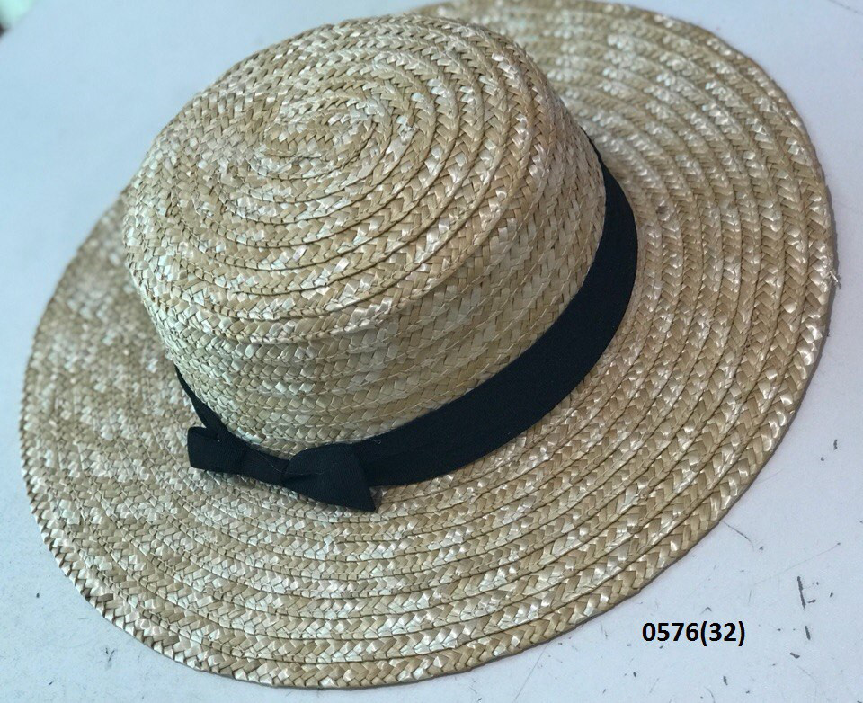 Стильная летняя шляпка канотье 0576(32) - фото 1 - id-p10133744