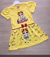 Платье детское ЛОЛ (4-8 лет) Оптом