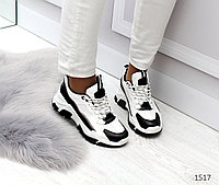 Кроссовки супер модные черно-белые 37/38 р-р