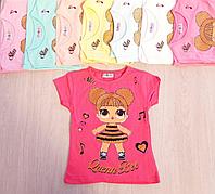 Футболка детская на девочку ЛОЛ оптом Турция (1-8 лет)