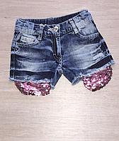 Шорты джинсовые на девочку Оптом (2-5 лет)