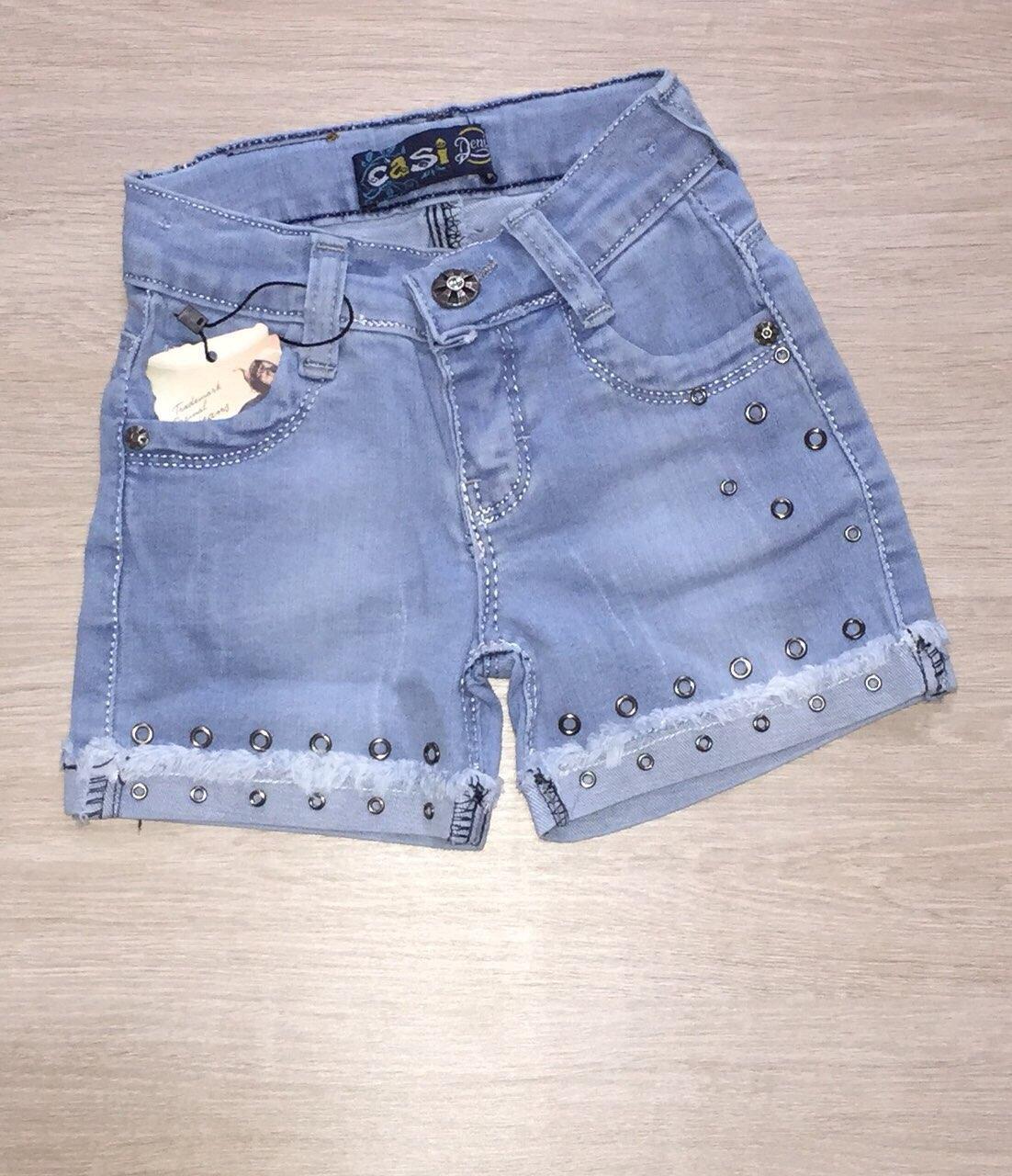 Шорты джинсовые на девочку Оптом (2-6 лет) - фото 1 - id-p10134017