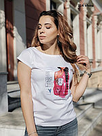 Женская футболка Коса 214 Мила