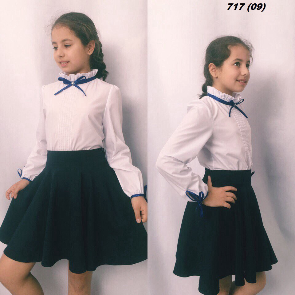 Блузка школьная на девочку 717 (09) - фото 1 - id-p10134314
