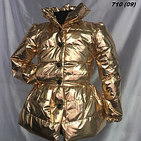 Пальто на девочку на синтепоне нарядное 710 (09)