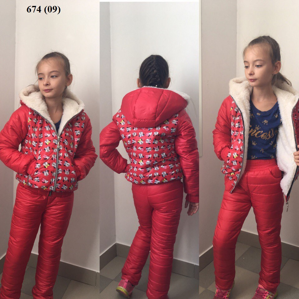 Детский зимний костюм на девочку 674 (09) - фото 1 - id-p10134417