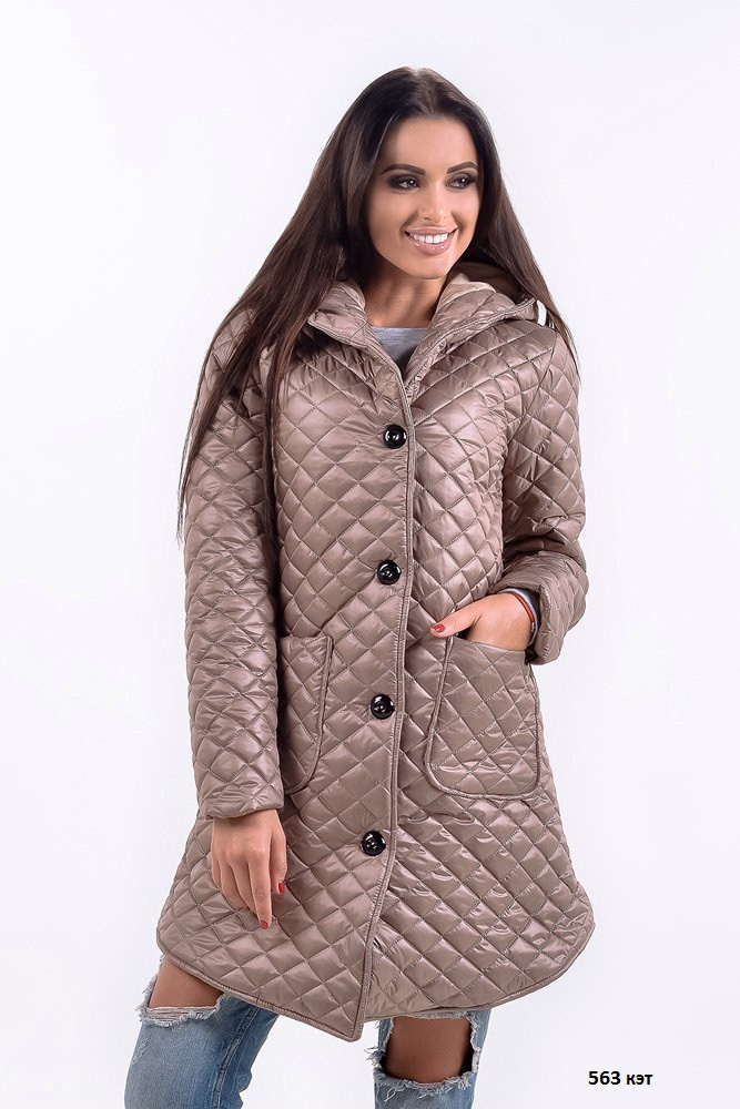 Женская стеганная куртка Зима 563 кэт - фото 1 - id-p10134438