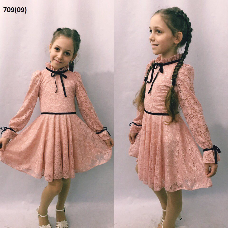 Гипюровое детское платье 709(09) - фото 1 - id-p10134659