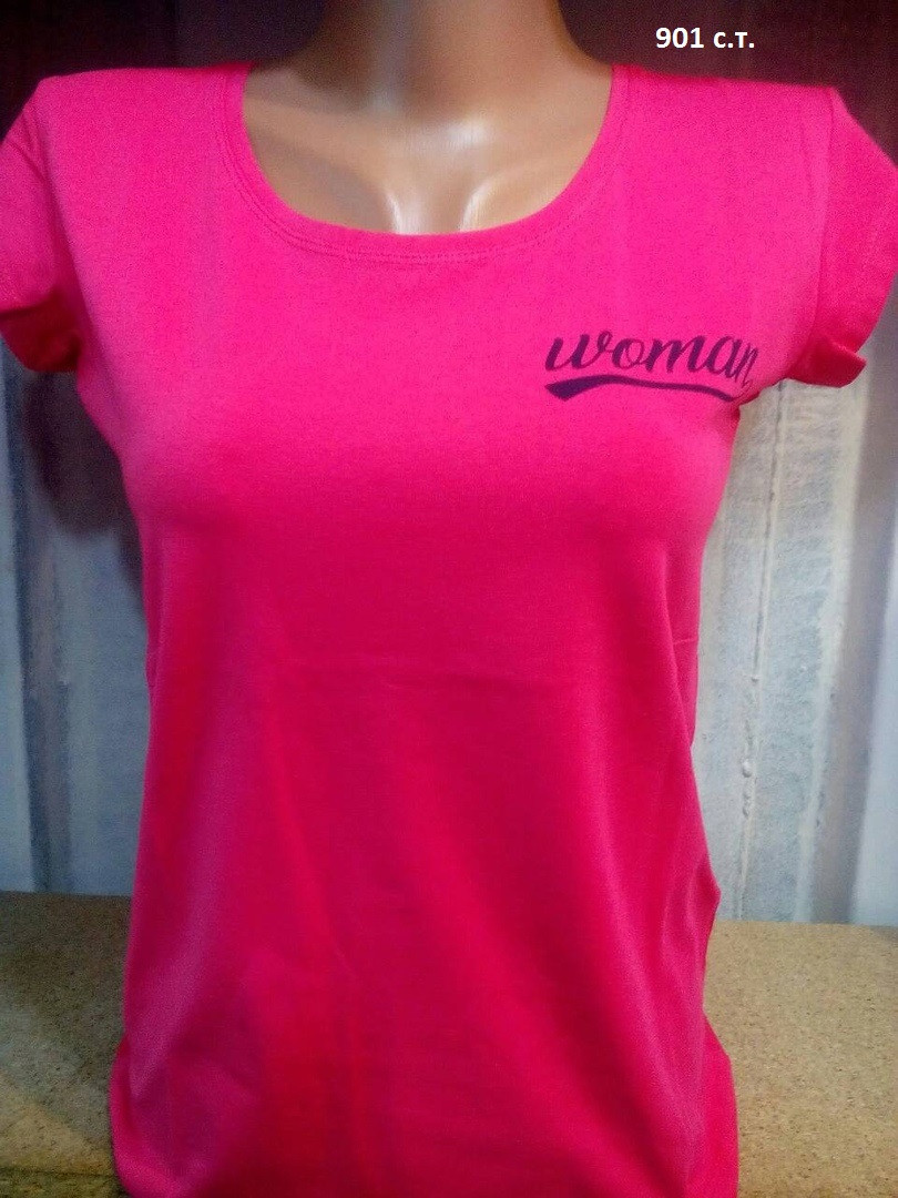 Однотонная женская футболка 901 с.т. - фото 1 - id-p10135765