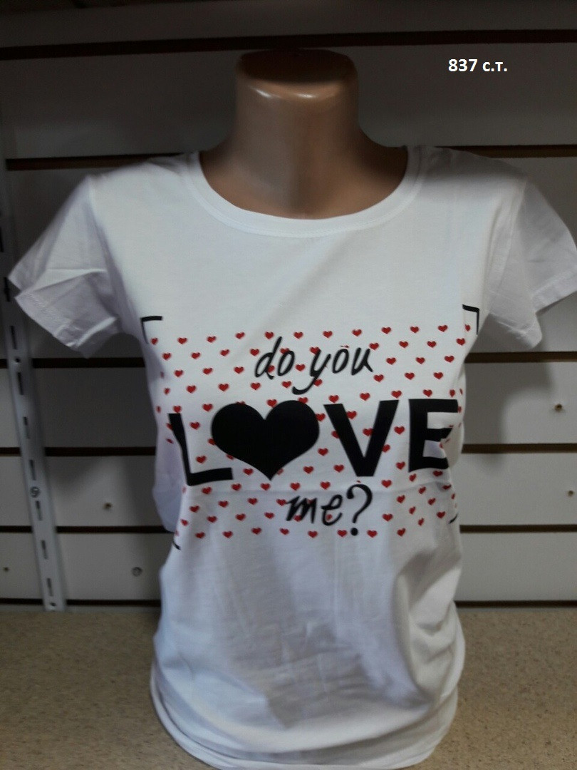 Летняя футболка женская Love 837 с.т. - фото 1 - id-p10136225