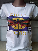 Женская футболка Гуччи 889 с.т.