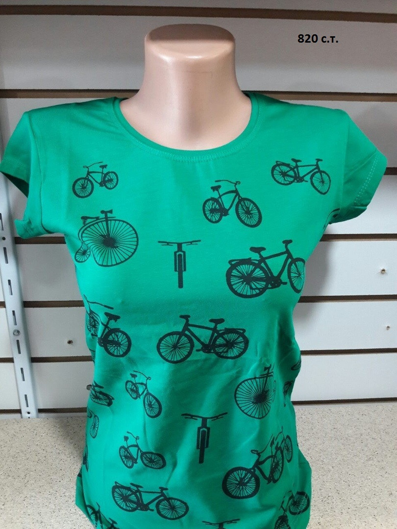 Женская футболка Велосипед 820 с.т. - фото 1 - id-p10136486