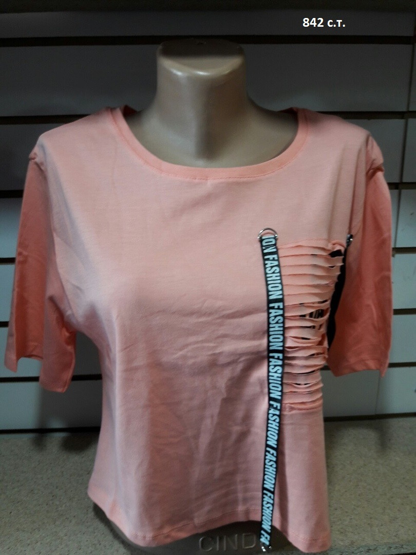 Короткая женская футболка 842 с.т. - фото 1 - id-p10136503
