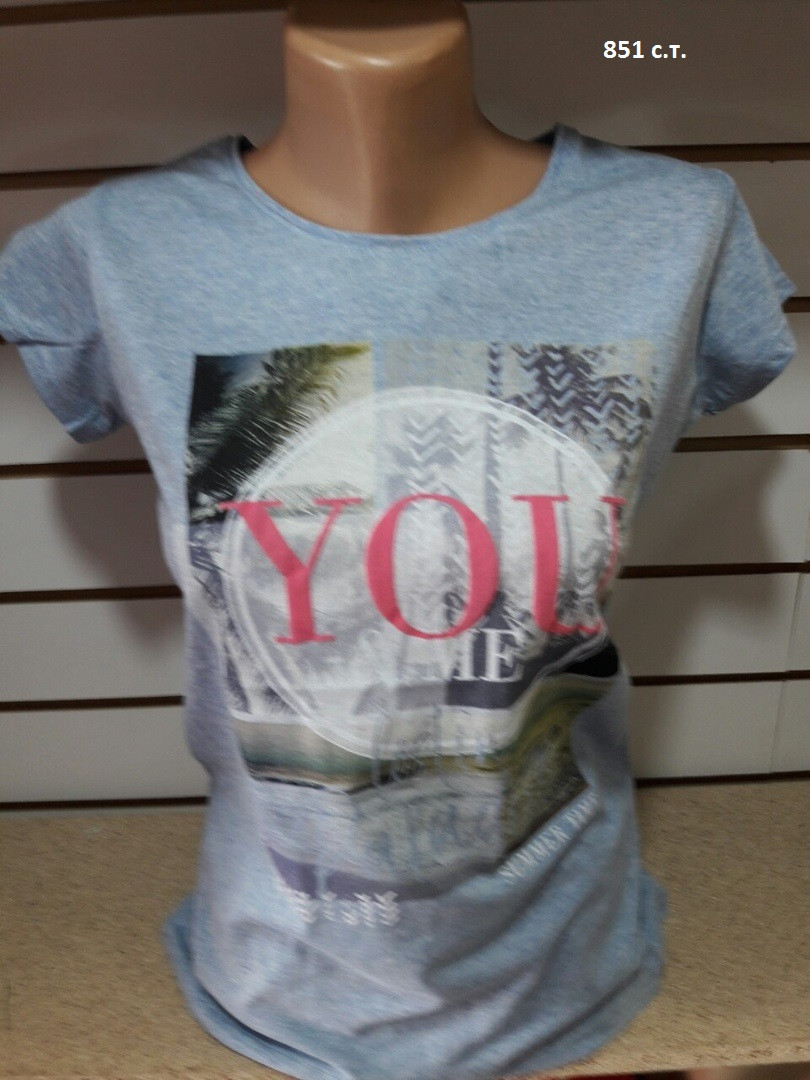 Летняя женская футболка YOU 851 с.т. - фото 1 - id-p10136505
