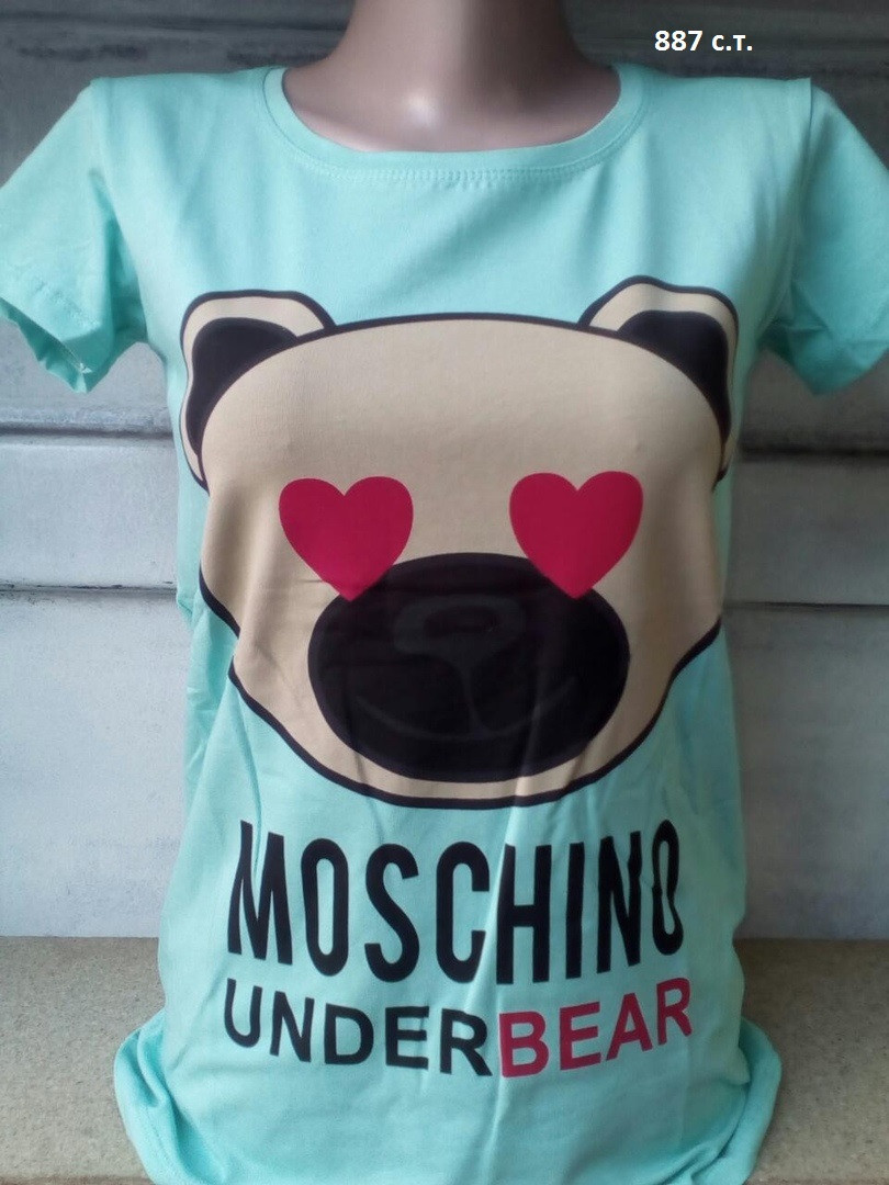 Женская футболка Moschino 887 с.т. - фото 1 - id-p10136513