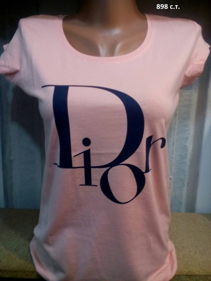 Женская футболка Dior 898 с.т. - фото 1 - id-p10136520