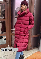 Куртка зимняя женская удлиненная 1346 Ол