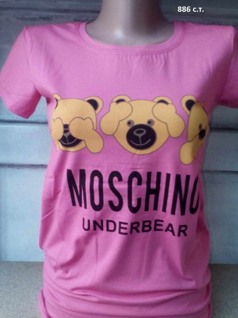 Женская футболка Moschino 886 с.т. - фото 1 - id-p10136834