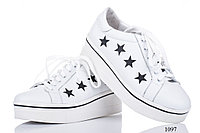 Женские кроссовки V.Arimany кожаные белые 1097