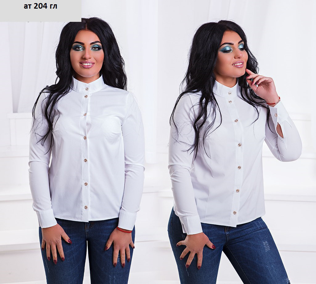 Женская Блузка- рубашка ат204 гл - фото 1 - id-p10137617