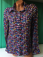 Женская стильная рубашка Узор 097.3 жан