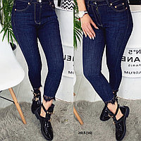 Женские джинсы с гипюром 2415 (16)