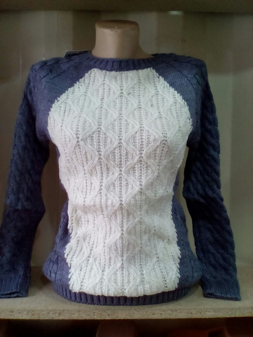 Вязаный женский свитер 00012 с.т. - фото 1 - id-p10138234