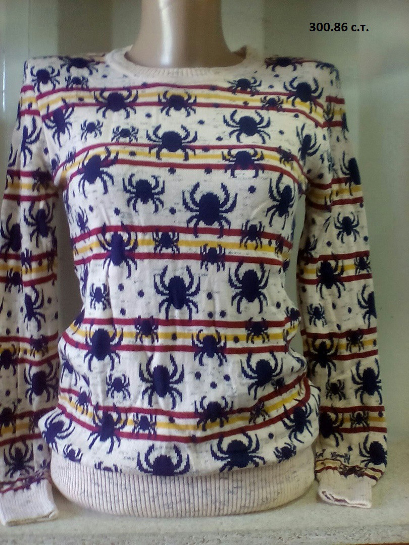 Женский свитер с пауками 300.86 с.т. - фото 1 - id-p10138423