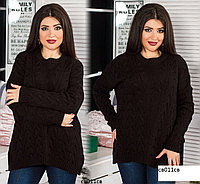 Женский свитер размер от 44 по 52 - универсальный (хорошо тянется,свободный покрой) св011св