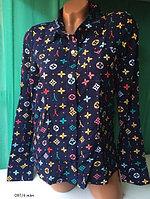 Женская стильная рубашка 097.4 жан