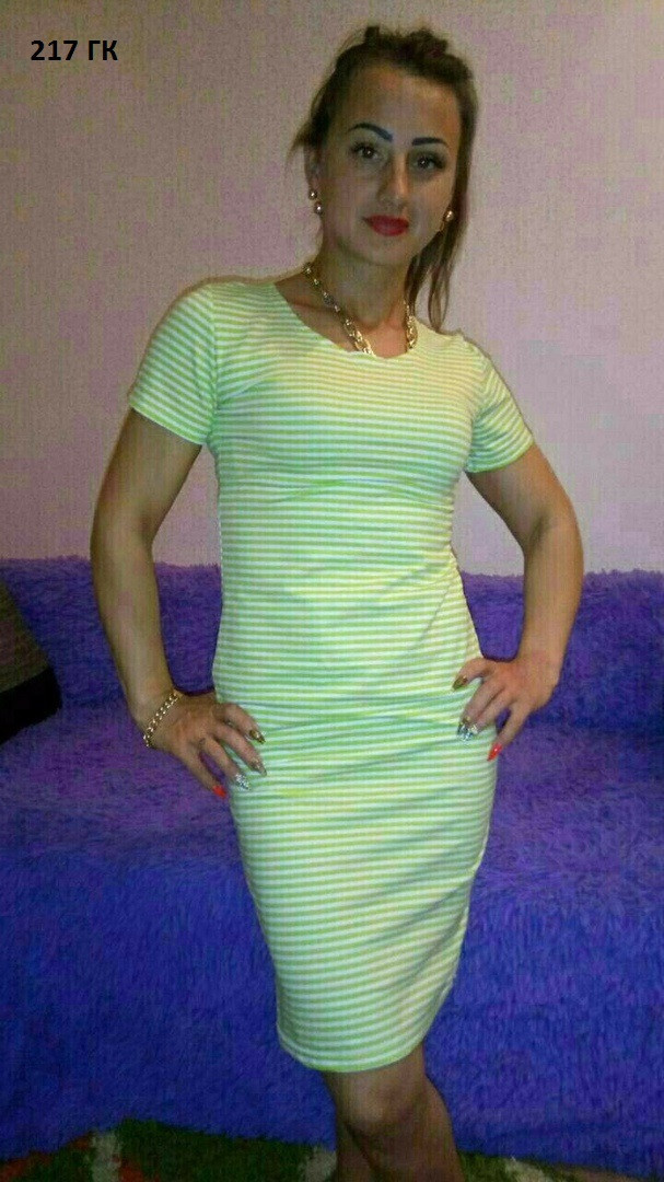 Полосатое женское платье 217 ГК - фото 1 - id-p10138951