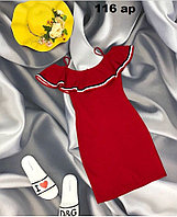 Летнее женское платье с рюшей 116 Ар