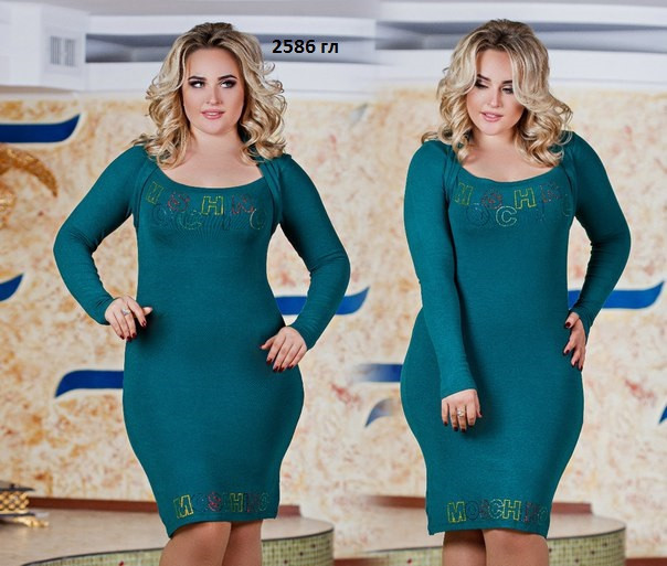 Платье женское больших размеров 2586 гл - фото 1 - id-p10139840