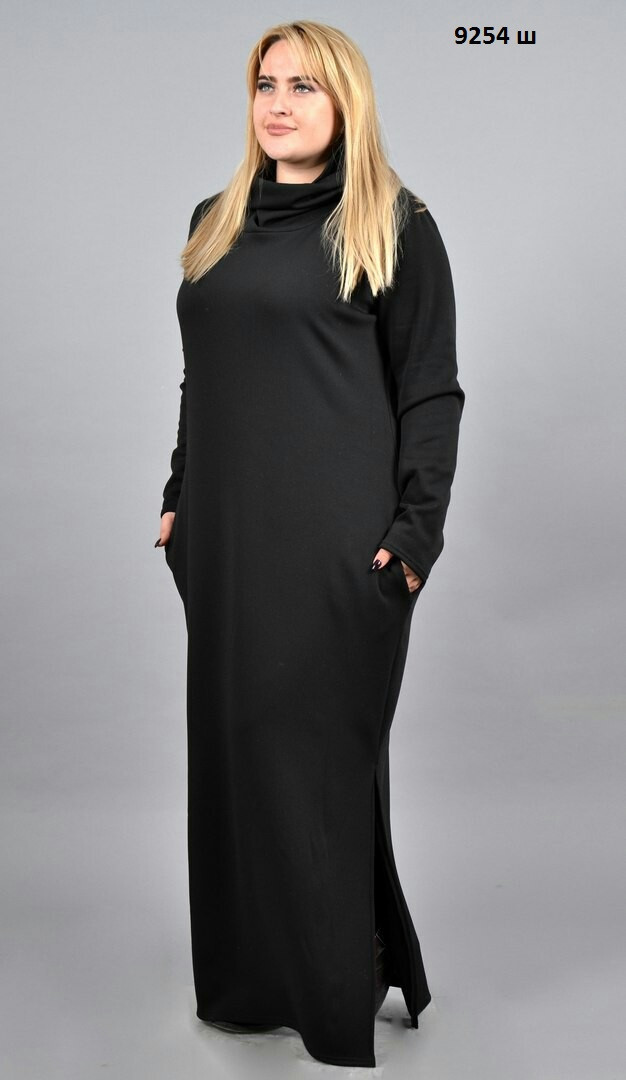 Платье женское с капюшоном норма 9254 ш - фото 1 - id-p10141372