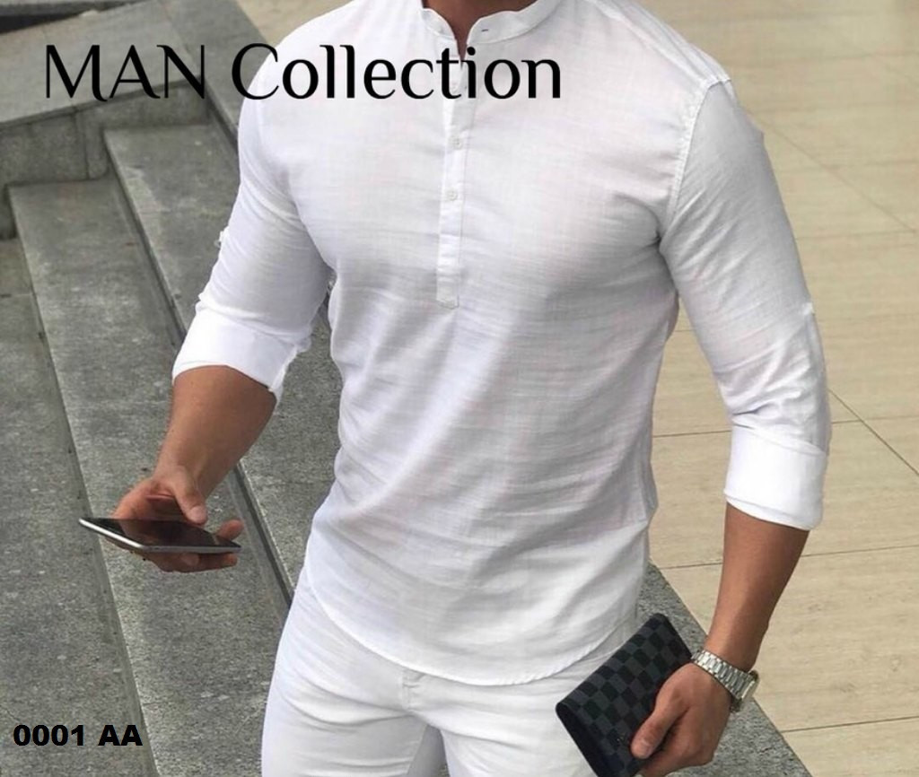 Супер модная мужская рубашка 0001 АА - фото 1 - id-p10141849