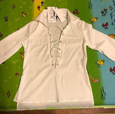 Рубашка со шнуровкой белая Нал - фото 1 - id-p10135296