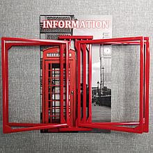 Стенд-книжка для кабинета английского языка. На 5 пластмассовых карманов