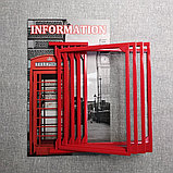 Стенд-книжка для кабинета английского языка. На 5 пластмассовых карманов, фото 3