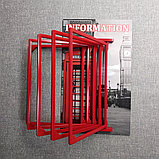 Стенд-книжка для кабинета английского языка. На 5 пластмассовых карманов, фото 4