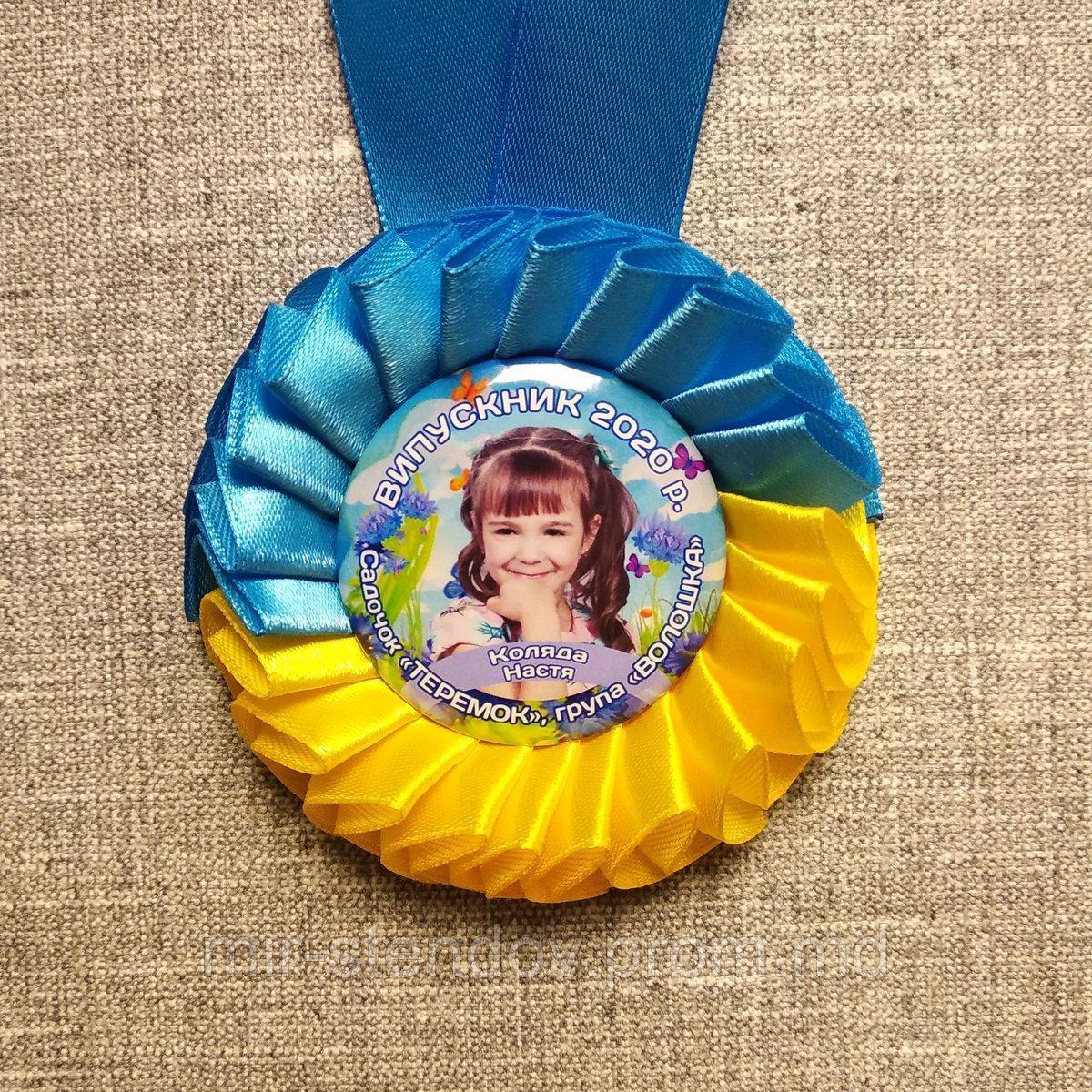 Медаль с розеткой группы д/с "Василек". Символика., фото 1