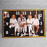 Часы Настенные с Вашей семейной фотографией. Прямоугольные, фото 2