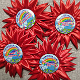 Значок Первоклассник. Красная астра, фото 2