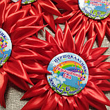 Значок Первоклассник. Красная астра, фото 3