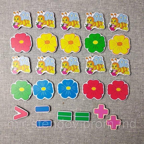 Магнитная математика Пчелки и цветочки, фото 1