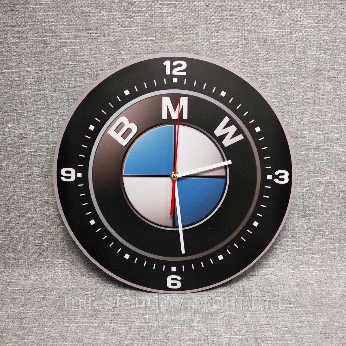 Часы настенные с логотипом BMW - фото 1 - id-p5995477