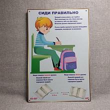 Сиди правильно. Стенд