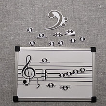 Настольное методическое пособие Нотный стан и ноты