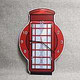 Часы настенные Телефонная будка, фото 3