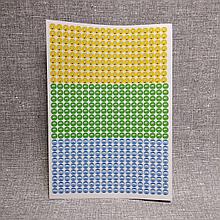 Наклейки для оценок. Смайлики (3 в 1): веселые, нейтральные, грустные,